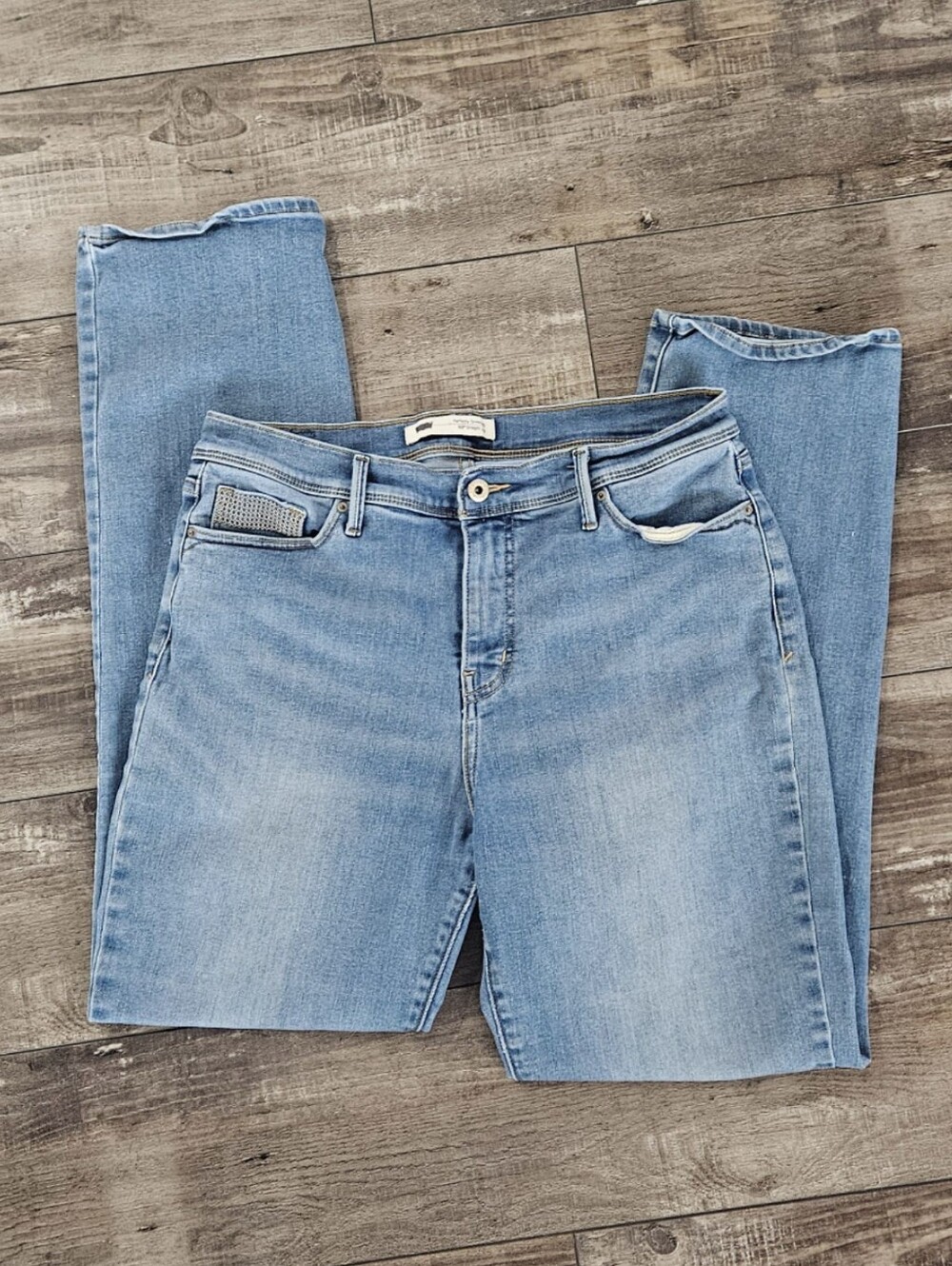 Levi's 512 Straight Leg Perfectly Slimming Jeans Size 14